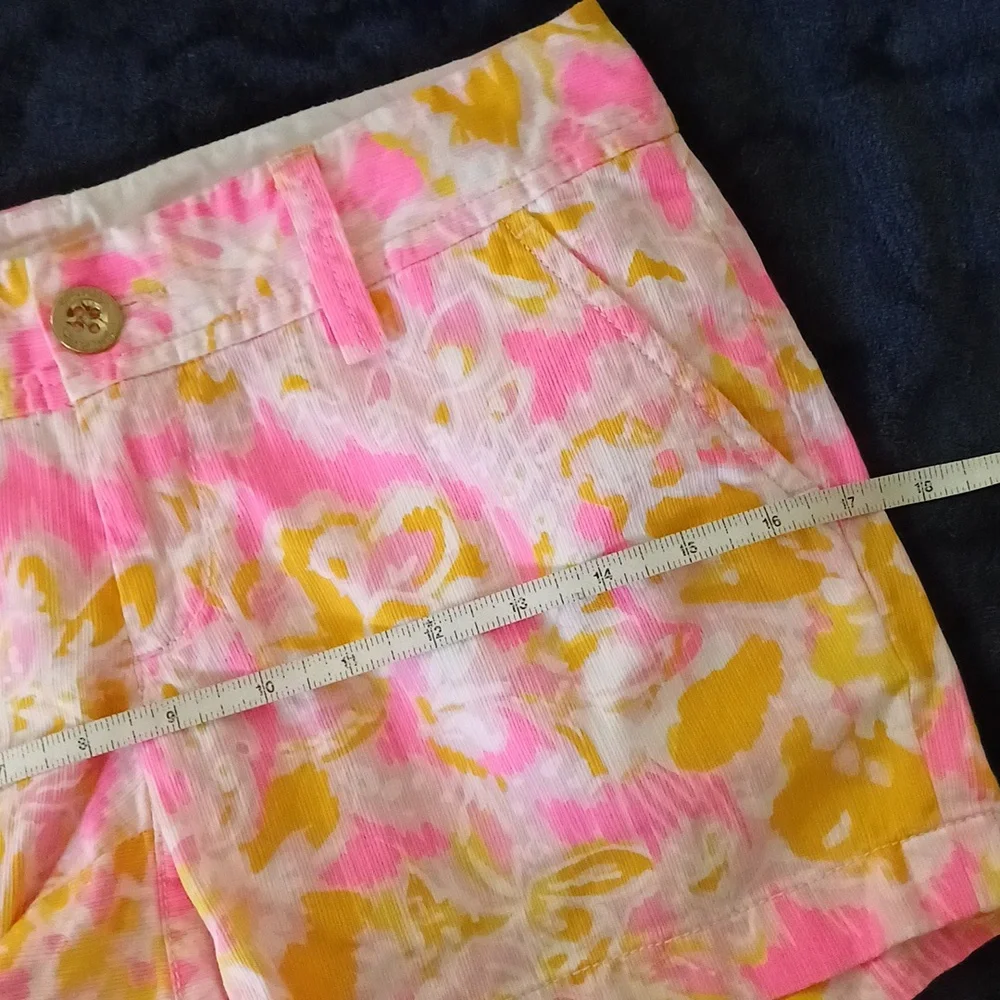 🔥🔥🔥Lilly Pulitzer Callahan shorts Royal pink ooh la la 00 - Picture 11 of 15